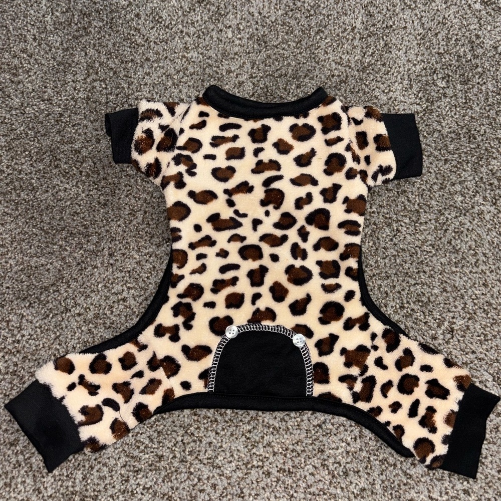 Leopard Print Dog Onesie